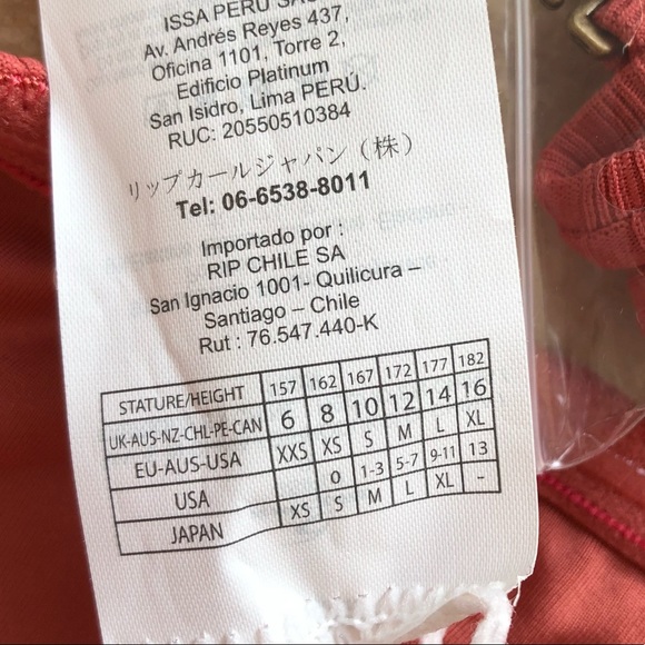 RELISTED Rip Curl Premium Surf Cheeky Ribbed Swimsuit Rust NWT Women Size Medium - Picture 9 of 14